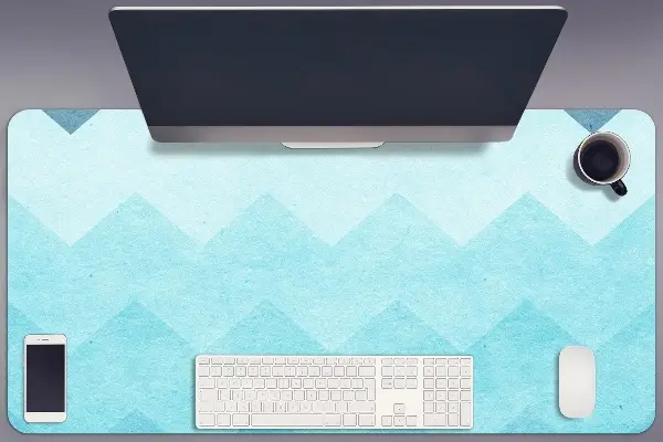 Sottomano da scrivania Zigzag Blu