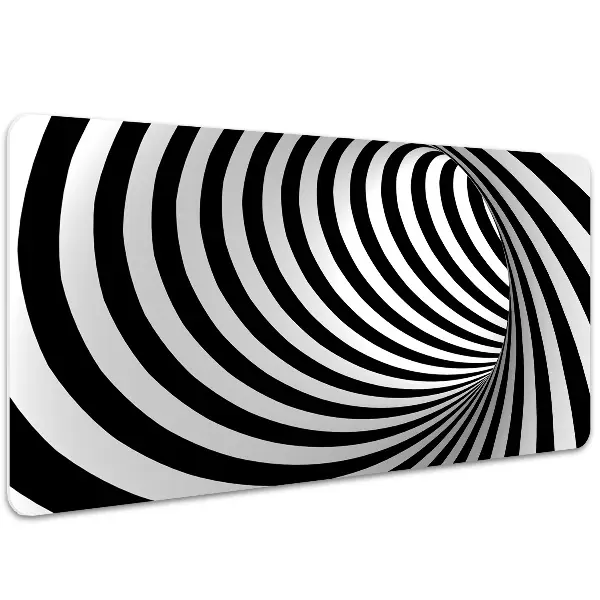 Sottomano da scrivania Vortice In Bianco E Nero