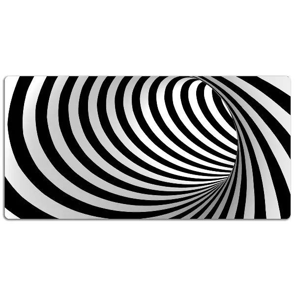 Sottomano da scrivania Vortice In Bianco E Nero