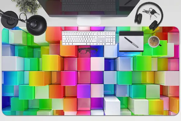 Sottomano da scrivania Astrazione Colorata