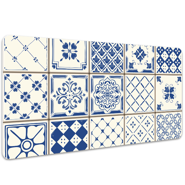 Sottomano da scrivania Piastrelle Blu