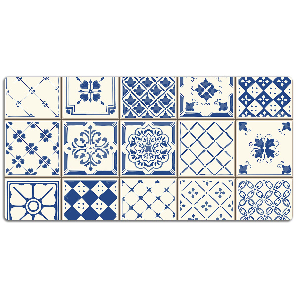 Sottomano da scrivania Piastrelle Blu