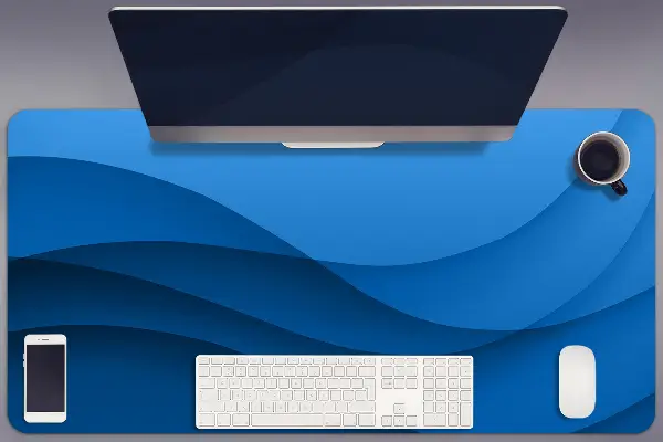 Sottomano da scrivania Attraversamento Blu
