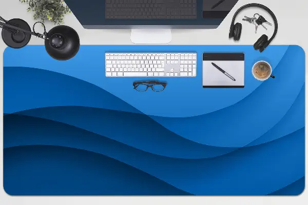 Sottomano da scrivania Attraversamento Blu