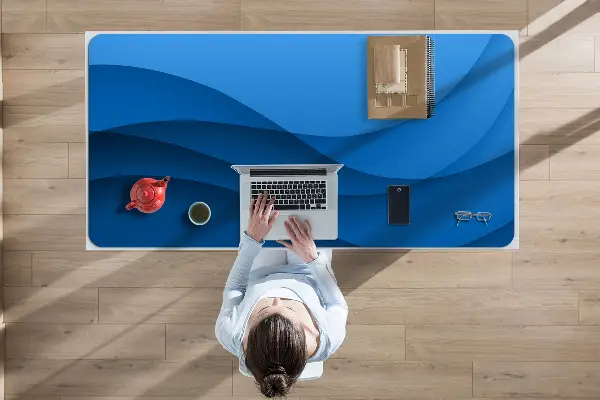 Sottomano da scrivania Attraversamento Blu