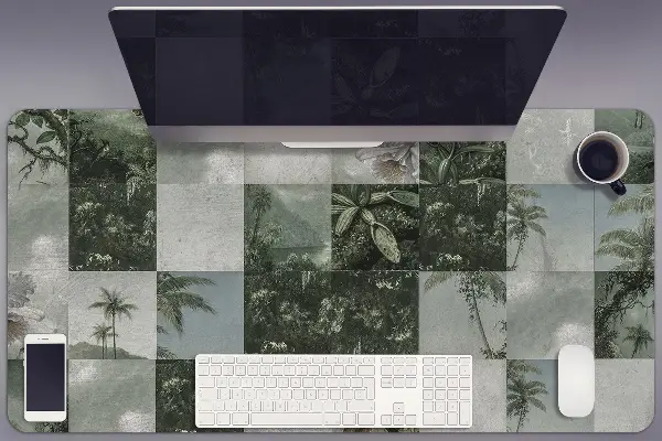 Sottomano da scrivania Patchwork Tropicale