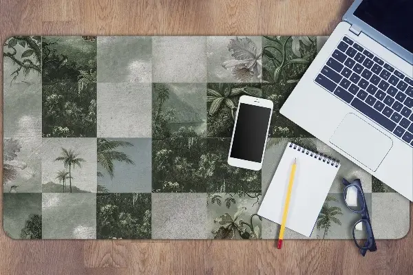 Sottomano da scrivania Patchwork Tropicale