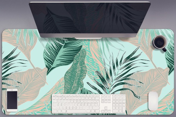 Sottomano da scrivania Foglie Tropicali