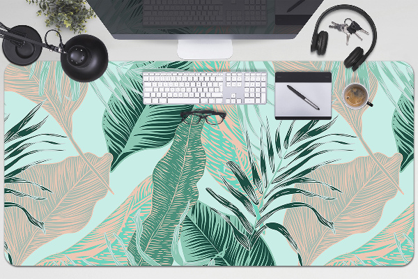 Sottomano da scrivania Foglie Tropicali