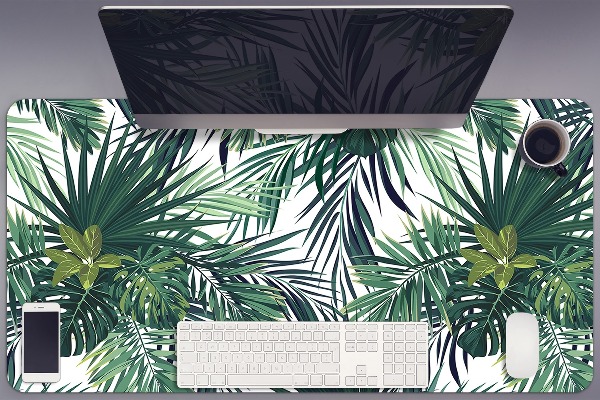 Sottomano da scrivania Foglie Tropicali