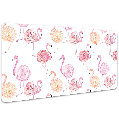 Sottomano da scrivania Flamingos E Fiori
