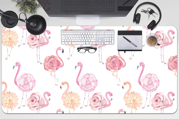 Sottomano da scrivania Flamingos E Fiori