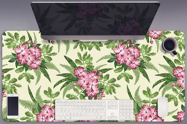 Sottomano da scrivania Fiori Tropicali