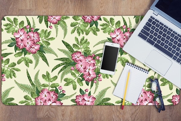 Sottomano da scrivania Fiori Tropicali
