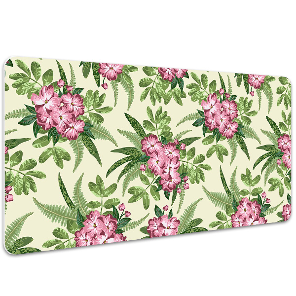 Sottomano da scrivania Fiori Tropicali