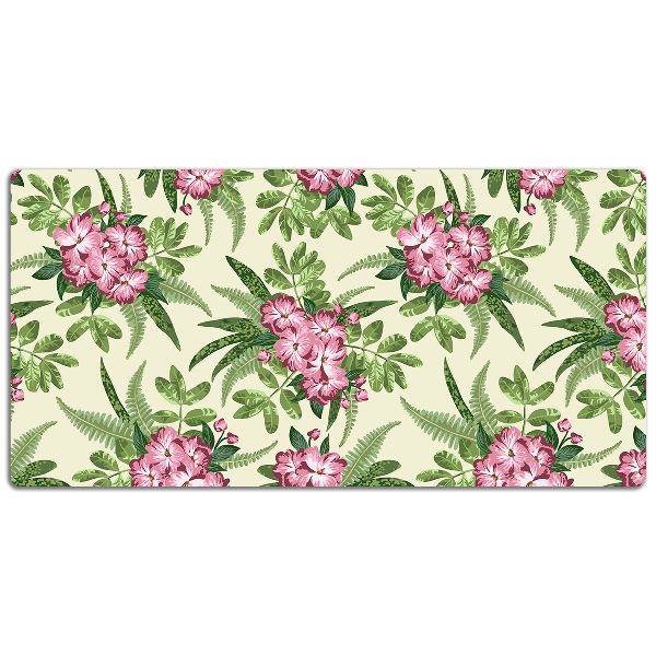 Sottomano da scrivania Fiori Tropicali