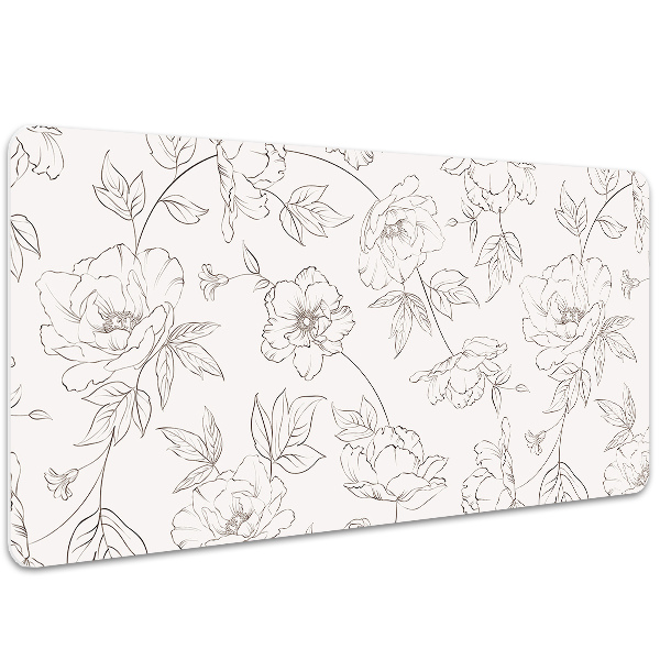 Sottomano da scrivania Fiori Abbozzati