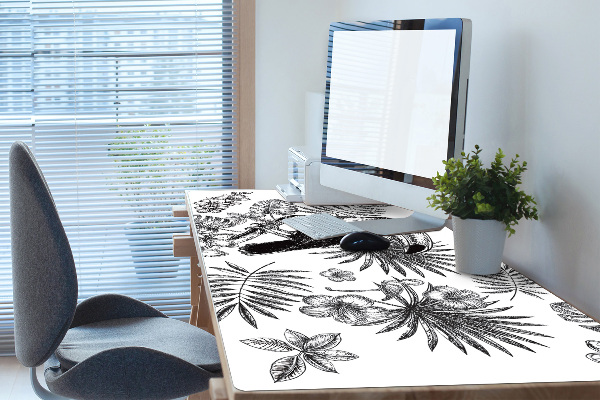 Sottomano da scrivania Tropici In Bianco E Nero