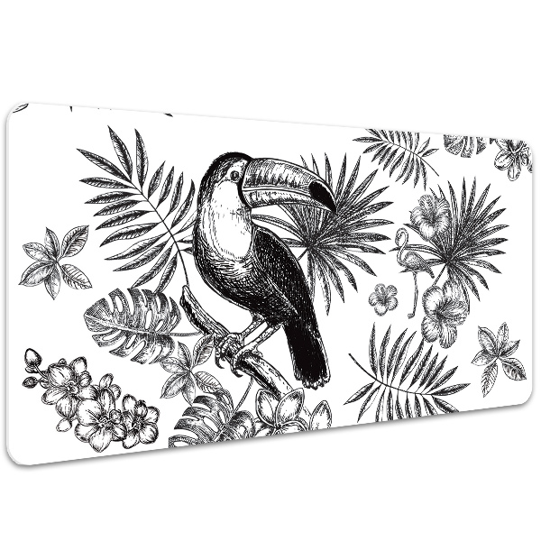 Sottomano da scrivania Tropici In Bianco E Nero