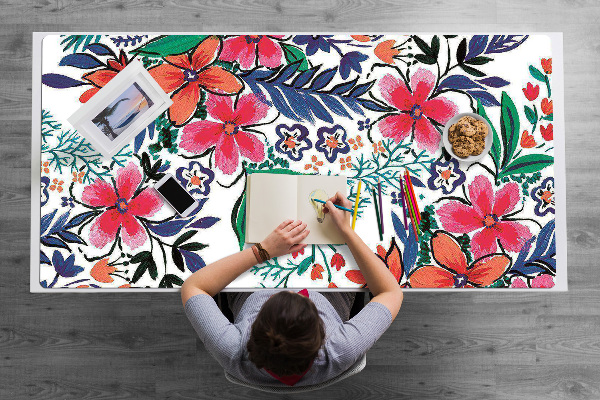 Tappetino da scrivania Fiori Colorati