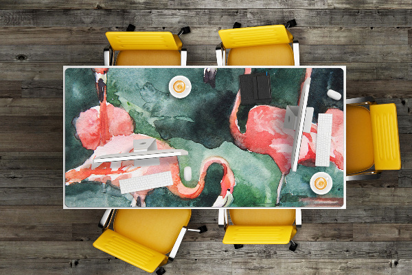 Sottomano da scrivania Flamingos Dipinti