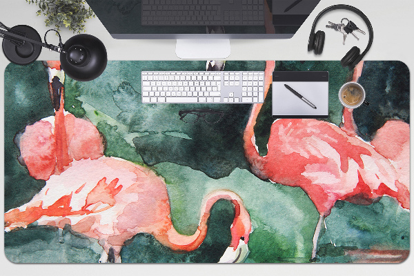 Sottomano da scrivania Flamingos Dipinti