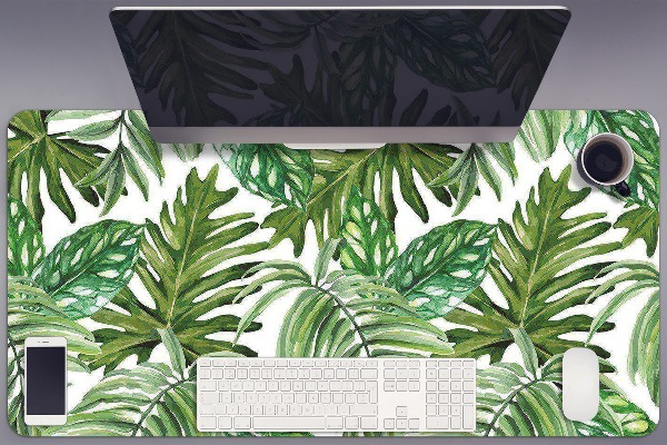 Sottomano da scrivania Foglie Tropicali