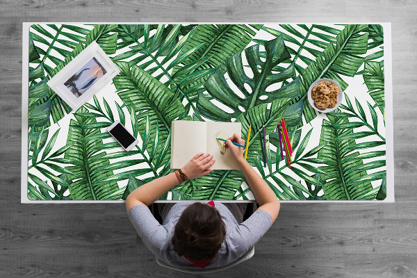 Sottomano da scrivania Foglie Tropicali