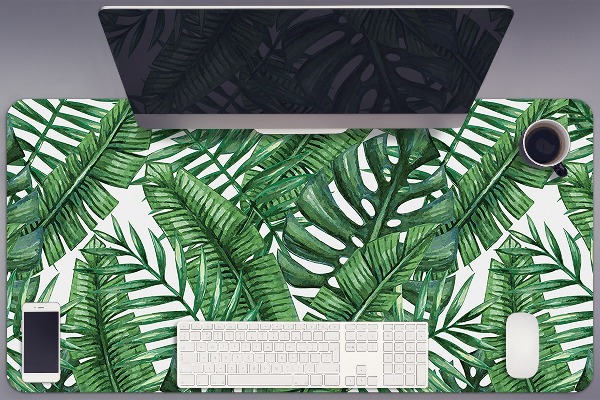 Sottomano da scrivania Foglie Tropicali