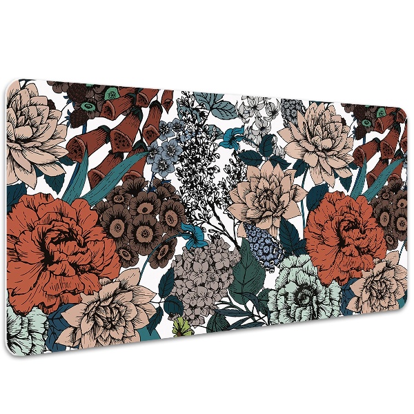 Tappetino da scrivania Fiori Retrò