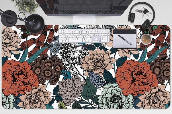 Tappetino da scrivania Fiori Retrò