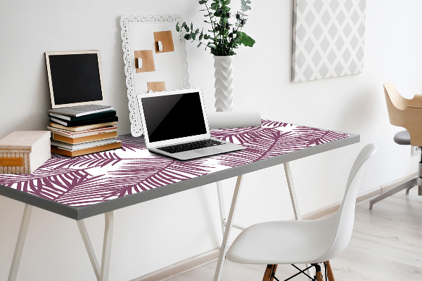 Sottomano da scrivania Foglie Viola