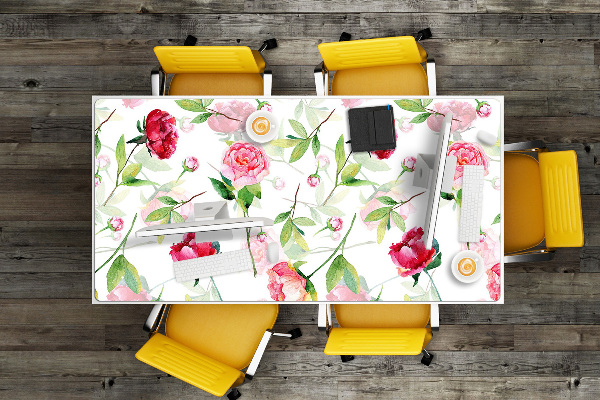 Tappetino da scrivania Fiori Rossi