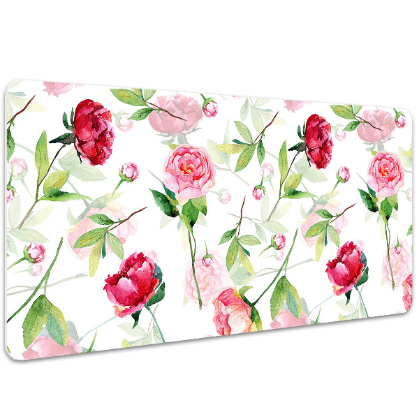 Tappetino da scrivania Fiori Rossi