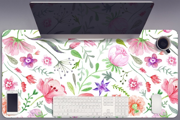 Tappetino da scrivania Fiori Dipinti