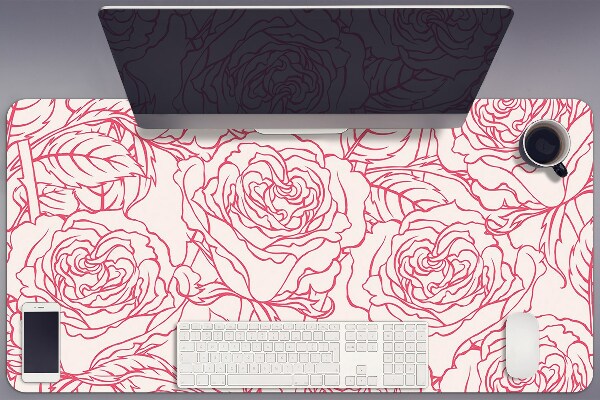 Tappetino da scrivania Rose Doodle