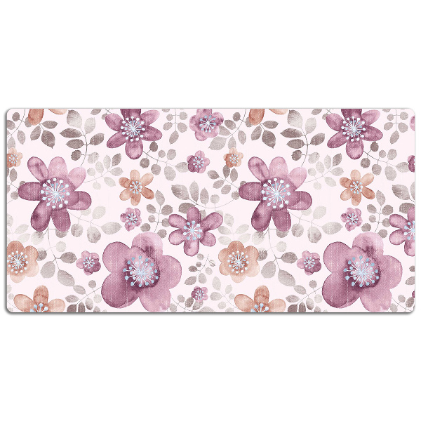 Sottomano da scrivania Fiori Rosa