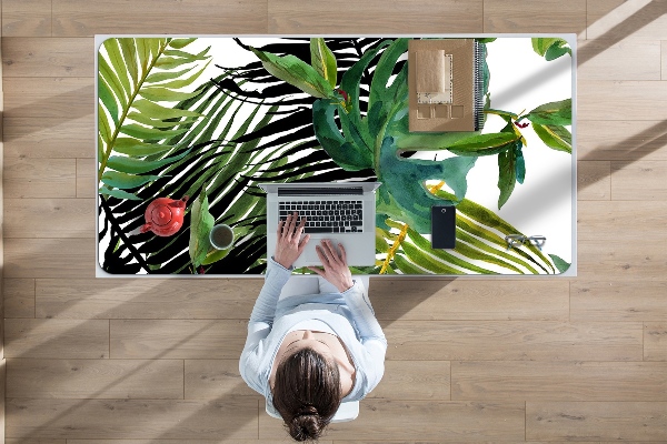 Sottomano da scrivania Foglie Tropicali