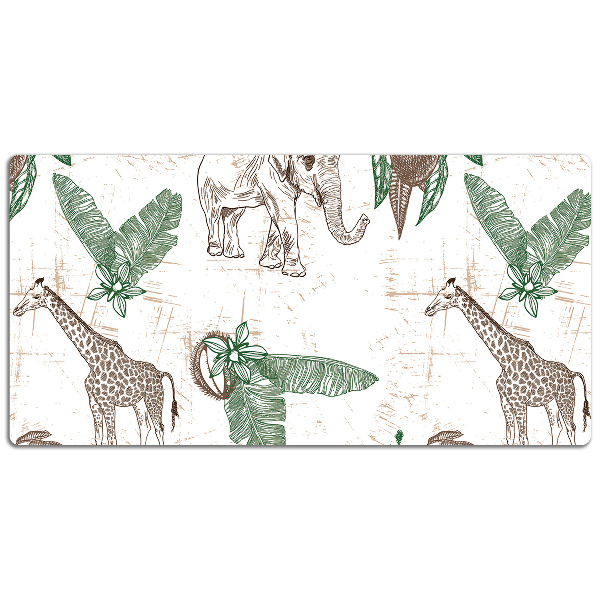 Tappetino da scrivania Giraffe Ed Elefanti