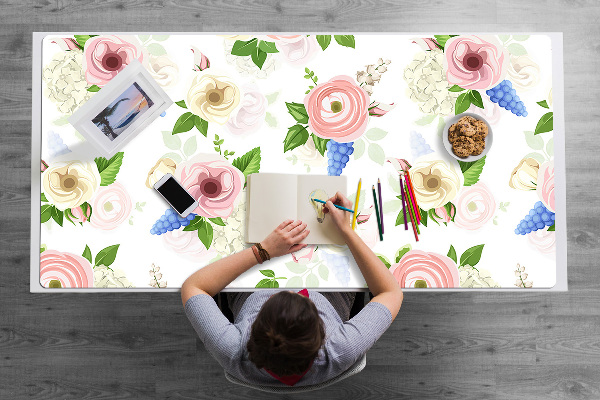 Tappetino da scrivania Fiori Disegnati