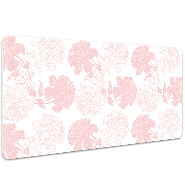 Sottomano da scrivania Fiori Rosa
