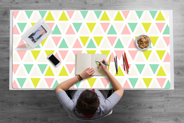 Sottomano da scrivania Triangoli Colorati