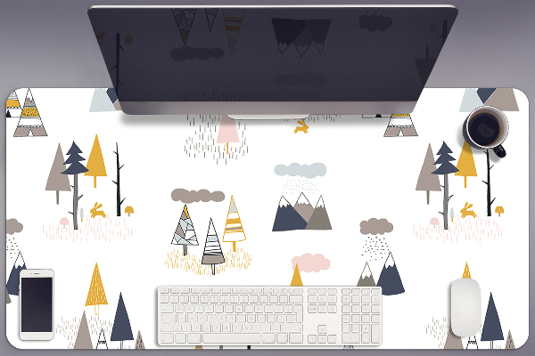 Tappetino da scrivania Alberi Disegnati