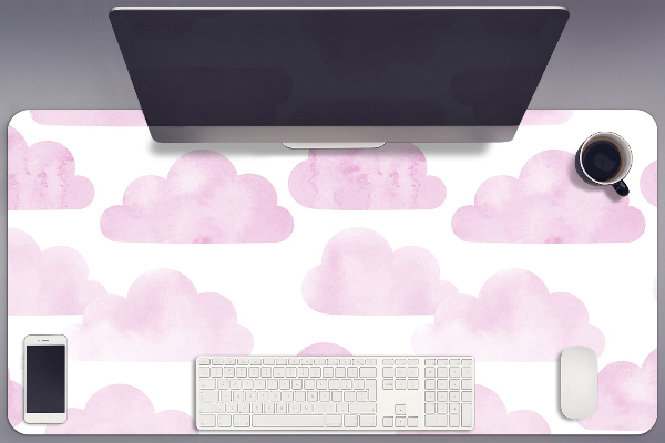 Sottomano da scrivania Nuvole Rosa
