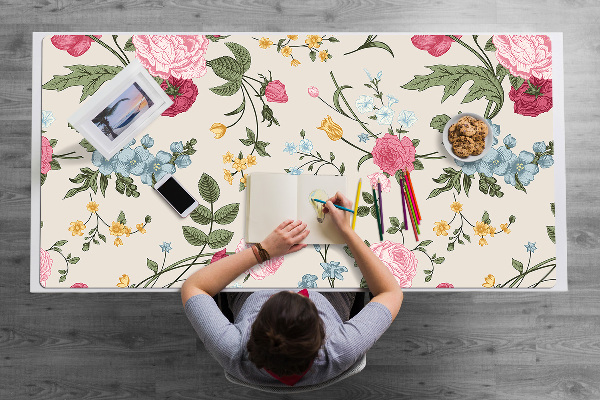 Tappetino da scrivania Fiori Colorati