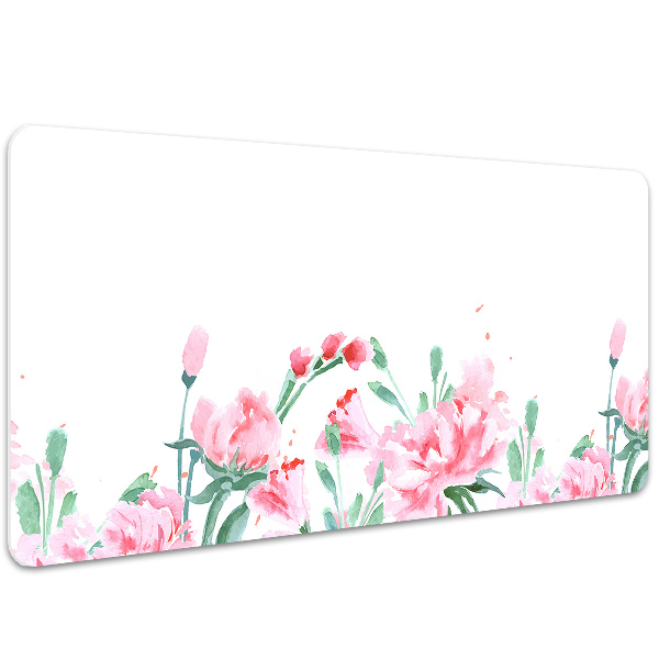 Sottomano da scrivania Fiori Rosa