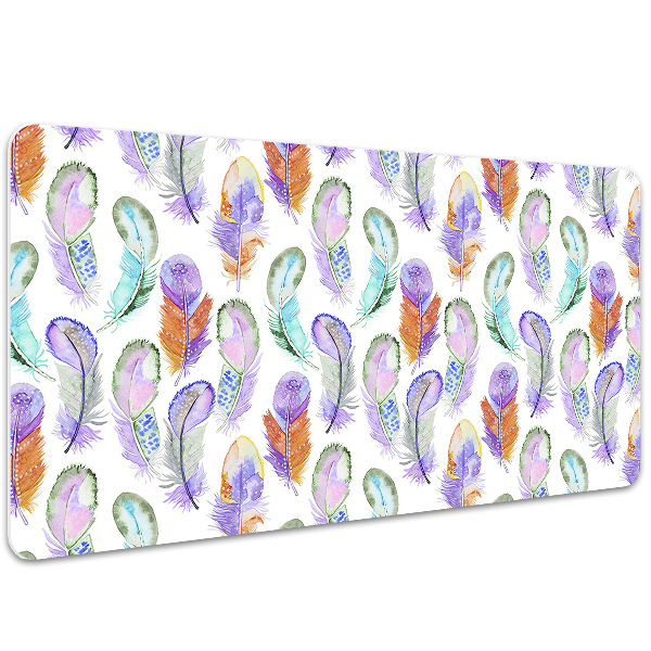 Tappetino da scrivania Piume Colorate