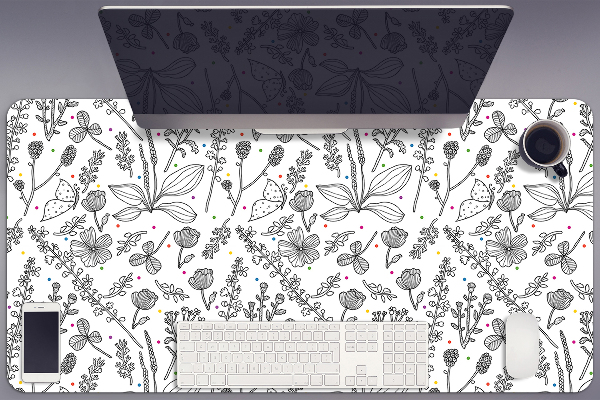 Tappetino da scrivania Fiori E Punti