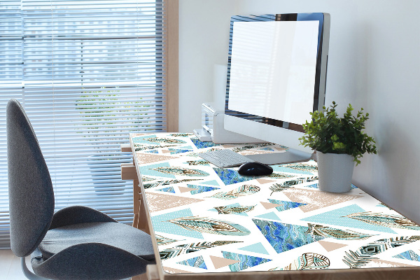 Sottomano da scrivania Triangoli E Piume