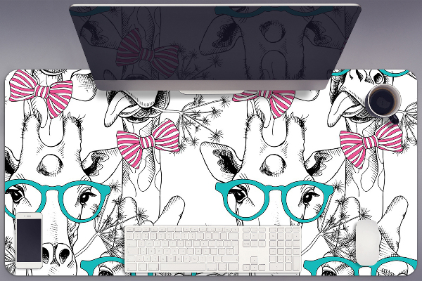 Tappetino da scrivania Giraffa Hipster